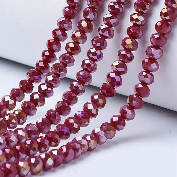 Electroplate Glass Beads Strands
