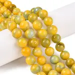 Dyed Natural White Jade Beads Strands