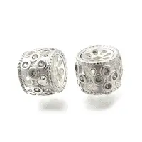 Brass Clear Cubic Zirconia Column Multi-Strand Links