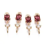 Brass Micro Pave Cubic Zirconia Links Connectors