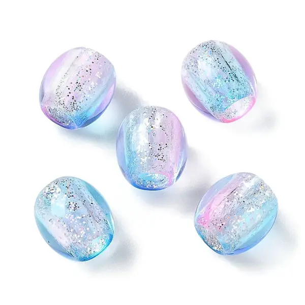 Painted Acrylic Beads
