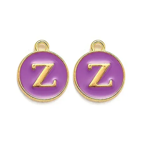 Golden Plated Alloy Enamel Charms