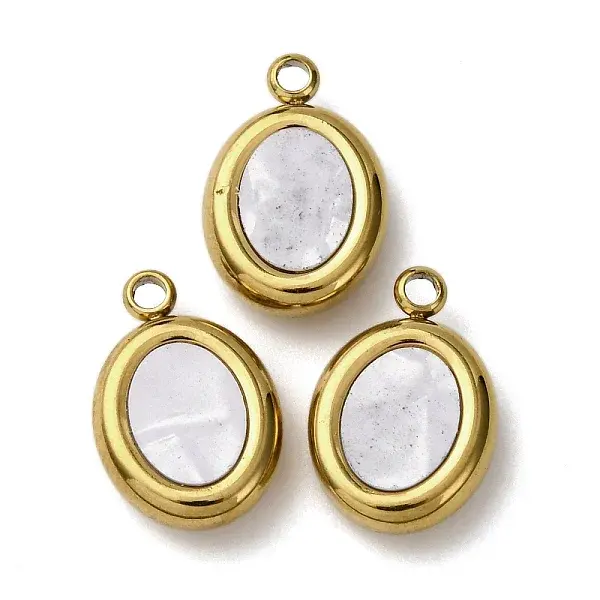 304 Stainless Steel Resin Pendants