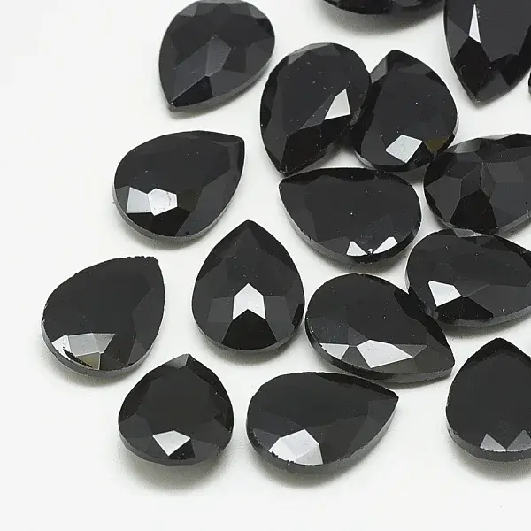 Pointed Back Glass Rhinestone Cabochons
