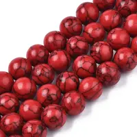 Synthetical Turquoise Gemstone Round Bead Strands