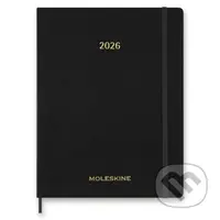 Moleskine – 15-mesačný týždenný vertikálny diár Essential 2026 - čierny