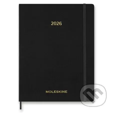 Moleskine – 15-mesačný týždenný vertikálny diár Essential 2026 - čierny