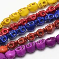 Dyed Synthetic Turquoise Bead Strands