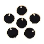 Spray Painted Natural Capiz Shell Pendants