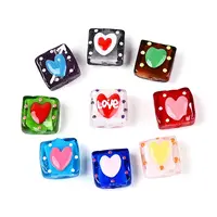 Handmade Spray Painted Lampwork Beads