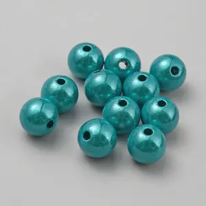 Matte Spray Painted Acrylic Beads