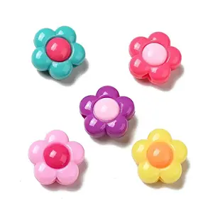 Two Tone Opaque Acrylic Beads