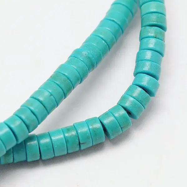 Dyed Synthetic Turquoise Beads Strands