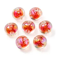 UV Plating Rainbow Iridescent Acrylic Beads