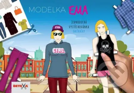 Modelka Ema - Jednoduchá vystřihovánka