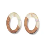 Transparent Resin & Walnut Wood Pendants