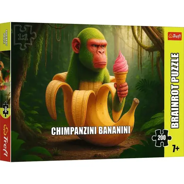 Trefl Puzzle 200 ks BrainRots, Šimpanzíci Bananini