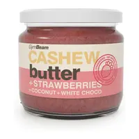 GymBeam KEŠU MÁSLO KOKOS + BÍLÁ ČOKOLÁDA + JAHODA Ořechové máslo, , velikost