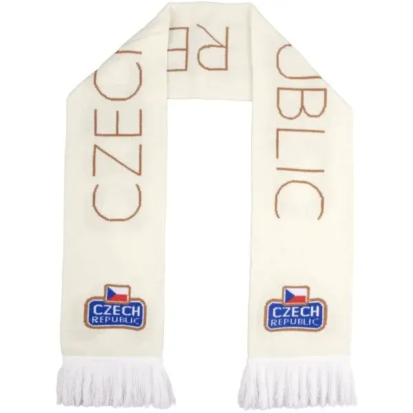 FLLÖS FANLINE SCARF CZECH 10 Zimný šál, biela, veľkosť