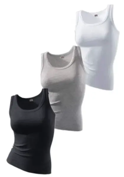 H.I.S Top  svetlosivá / čierna / biela