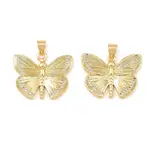 Brass Micro Pave Cubic Pendants