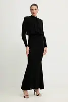Šaty Morgan černá barva, maxi, ROSCAR