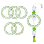 5Pcs Ring Food Grade Eco-Friendly Silicone Focal Beads