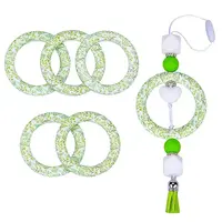 5Pcs Ring Food Grade Eco-Friendly Silicone Focal Beads