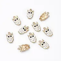 10Pcs Alloy Enamel Pendants