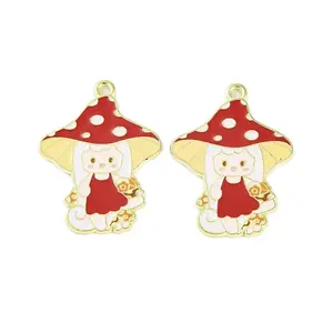 Golden Plated Alloy Enamel Pendants