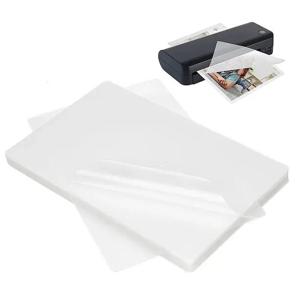 100Pcs Plastic Laminating Pouch Film Photo Protecting Sheets