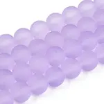 Baking Painted Transparent Glass Bead Strands