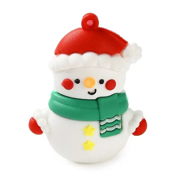 Christmas Theme PVC Plastic Pendants