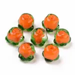 Autumn Theme Handmade Bumpy Lampwork Beads