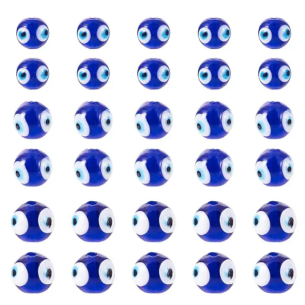 60Pcs Handmade Lampwork Beads