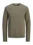 JACK & JONES Sveter 'JJEHill'  tmavošedá