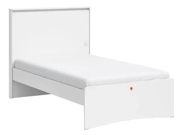 Študentská posteľ 120x200cm s usb vendella - biela