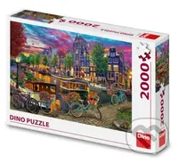 Puzzle Malovaný Amsterdam - puzzle z kategorie Umělecké