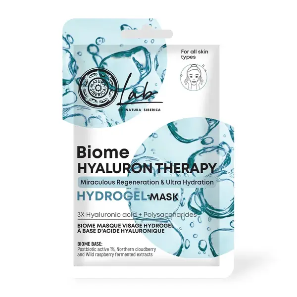 Natura Siberica Lab Biome Hyaluron Therapy Hydrogelová maska 1 ks