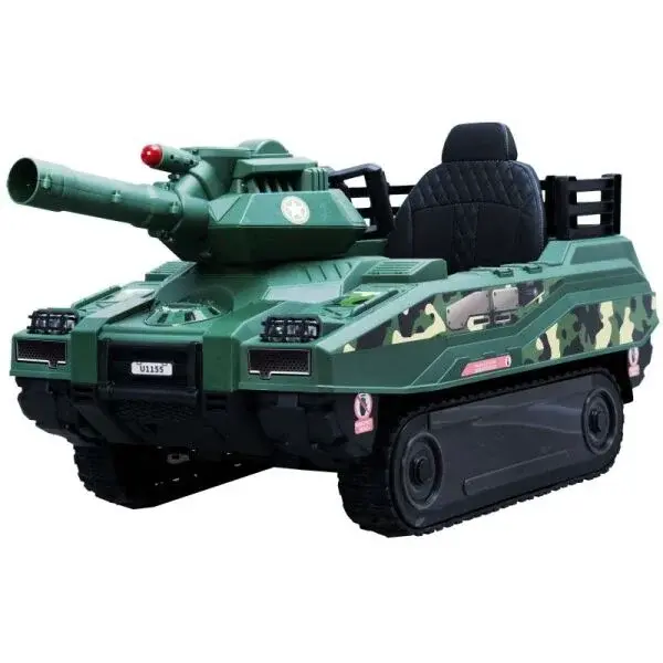BLUETOUCH TANK Dětský elektrický tank, tmavě zelená, velikost