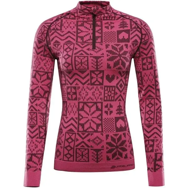 ALPINE PRO SEAMA Dámské funkční triko, růžová, velikost XS/S