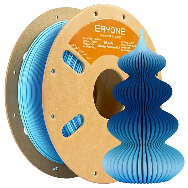 ERYONE High Speed Matte Gradient PLA Filament 1kg - Blue & White