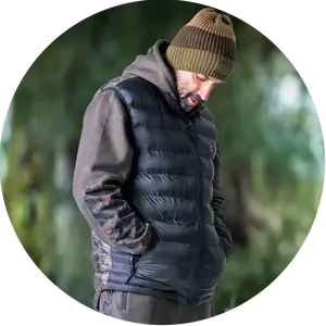 One more cast vesta splash camo knight gilet - m