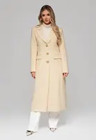 Dámský kabát s ozdobnými knoflíčky