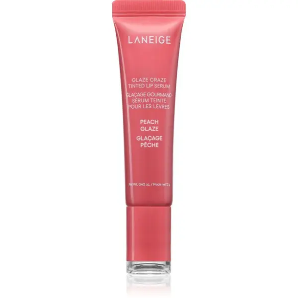 LANEIGE Glaze Craze Tinted Lip Serum tónovací balzám na rty odstín Peach Glaze 12 g