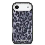 Zadní kryt Karl Lagerfeld IML Leopard MagSafe pro Apple iPhone Air, šedá
