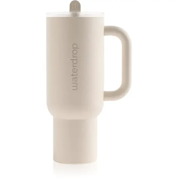 Waterdrop Explorer Tumbler nerezový tumbler s brčkem White 1100 ml