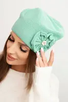 Dámský baret Emma s květinou