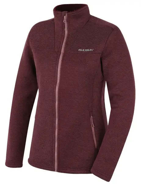 Husky  Akra L dark bordo, S Dámsky sveter na zips
