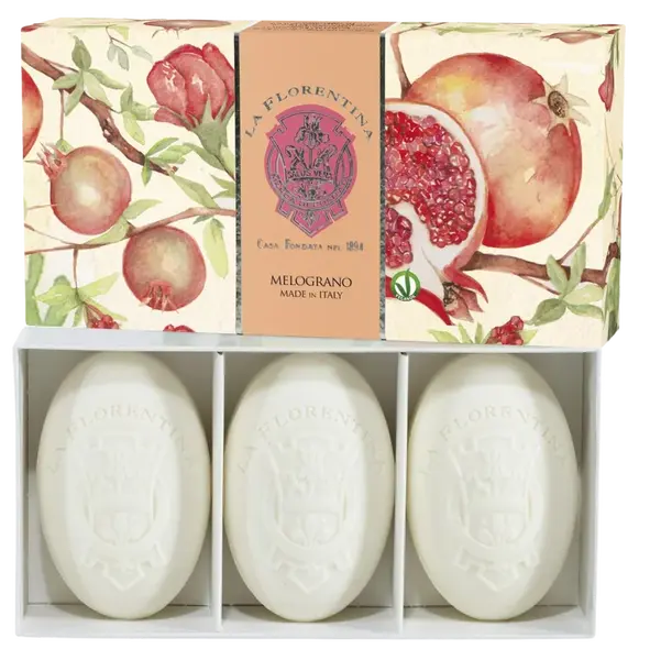 LA FLORENTINA Kazeta mydiel granátové jablko 450 g